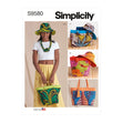 Simplicity Pattern SS9580 Bags, Hat and Necklace