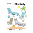 Simplicity Pattern SS9586 Lounge and Beach Chair Covers