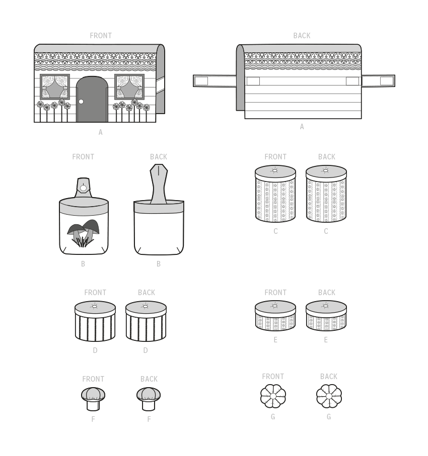 Simplicity Pattern SS9587 Sewing Room Accessories