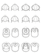 Simplicity Pattern SS9588 Babies' Hats and Bibs
