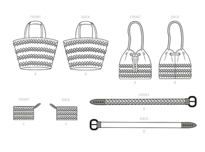 Simplicity Pattern SS9589 Fabric Chain and Embellished Accessories