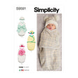 Simplicity Pattern SS9591 Babies' Buntings and Hats