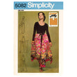 Simplicity Pattern SS9595 Misses' Super Jiffy Wrap and Tie Pantskirt