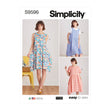 Simplicity Pattern SS9596 Misses' Pullover Dress and Knit Top by Elaine Heigl
