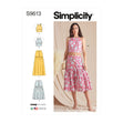 Simplicity Pattern SS9613 Misses' Top and Skirts