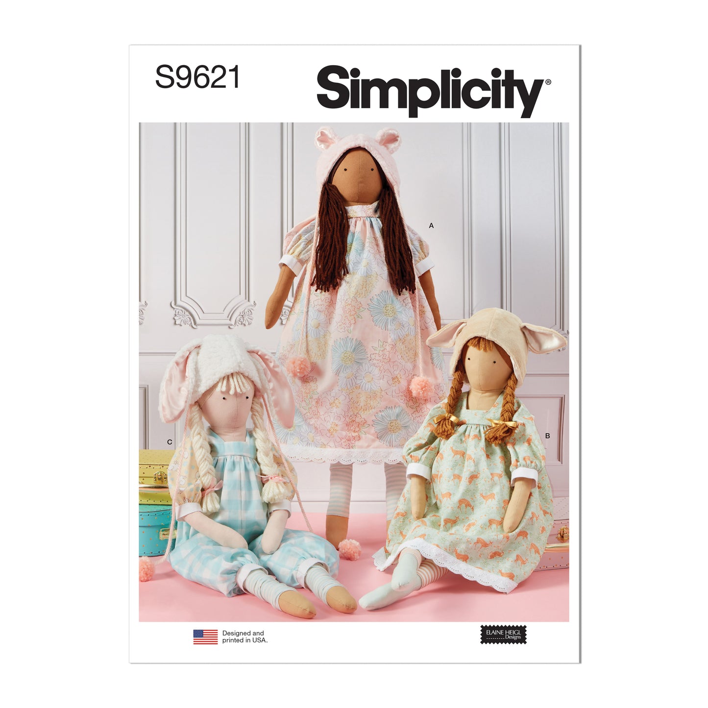 Simplicity Pattern S9621O Plush Dolls & Cloths