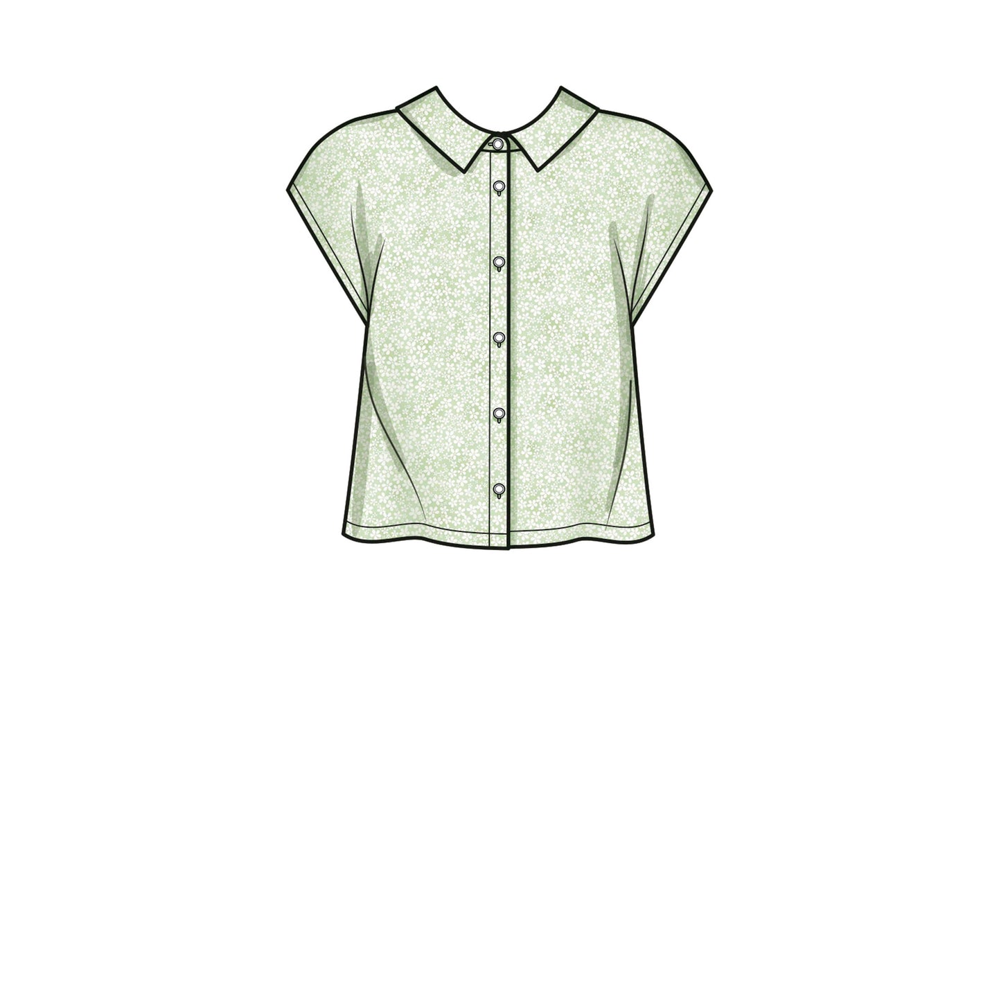Simplicity Pattern S9646 Misses' Button Down Top