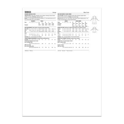 Simplicity Pattern S9653A Children's & Misses' Dress