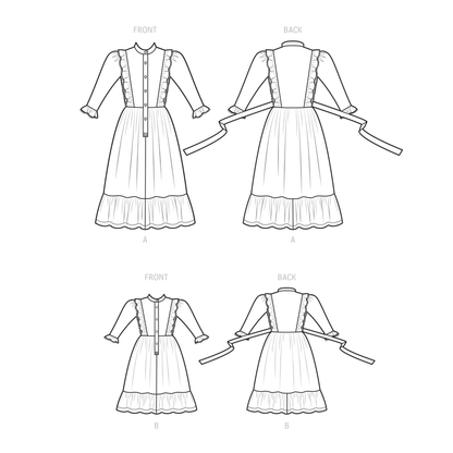 Simplicity Pattern S9653A Children's & Misses' Dress