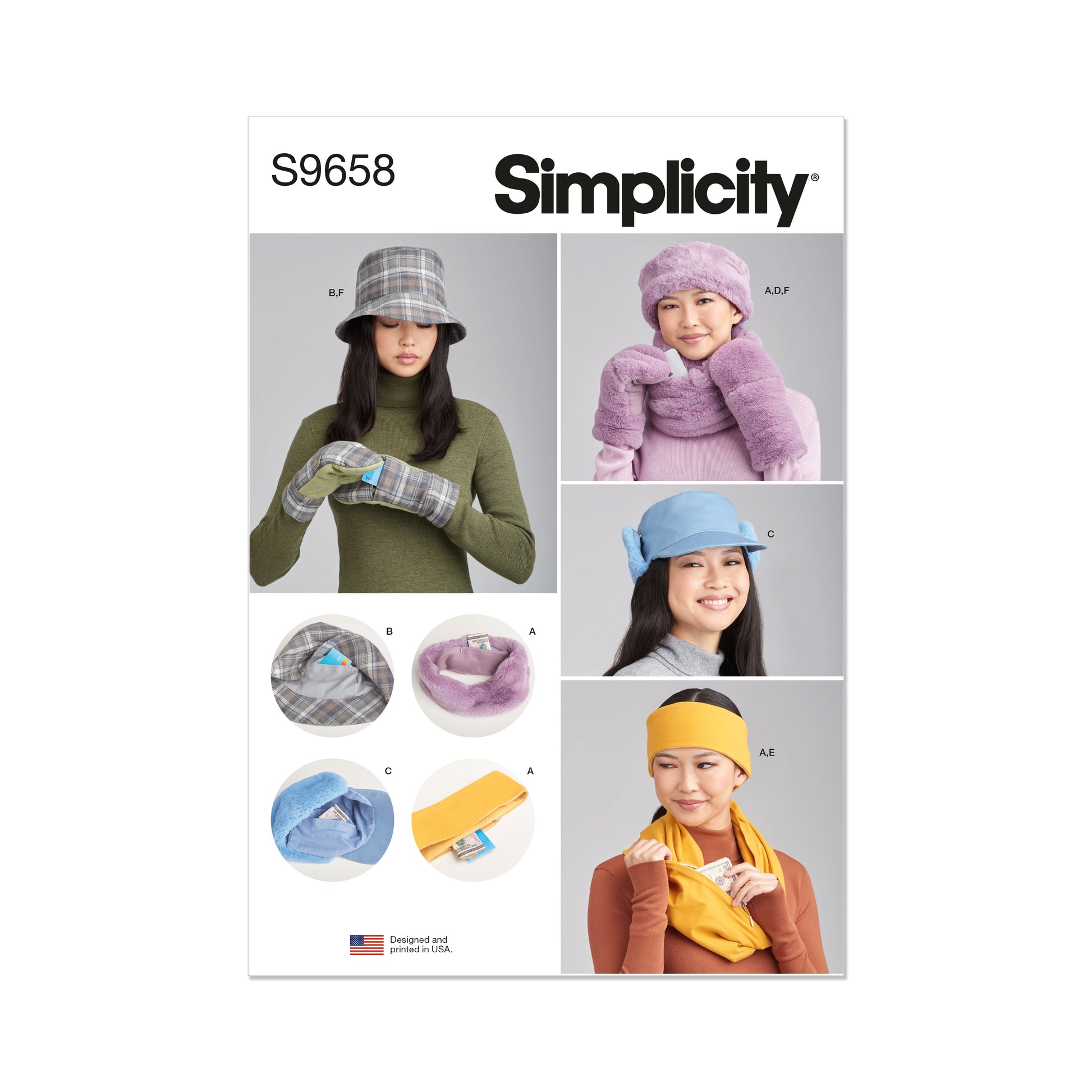 Simplicity Pattern 9658 Hats & Gloves Accessories