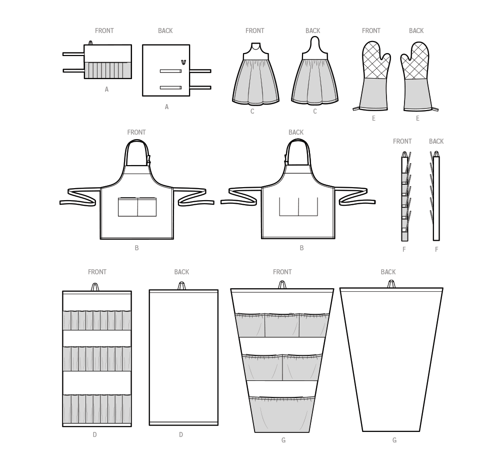 Simplicity Pattern 9659 Kitchen Home Decor