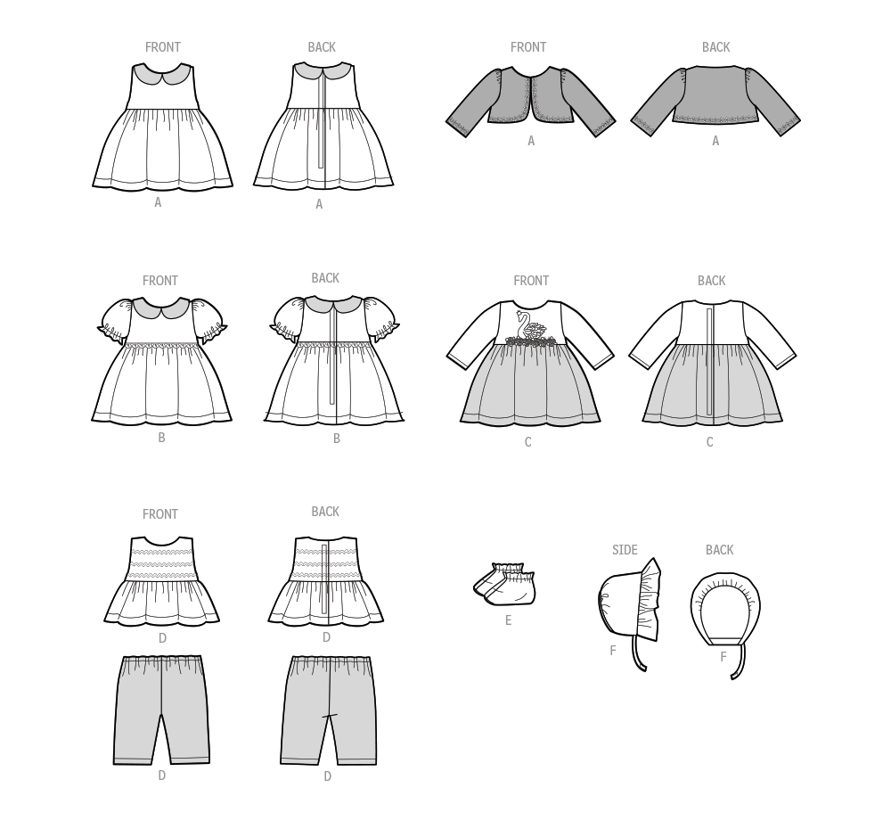 Simplicity Pattern 9660 Doll Clothes