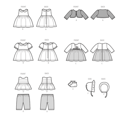 Simplicity Pattern 9660 Doll Clothes