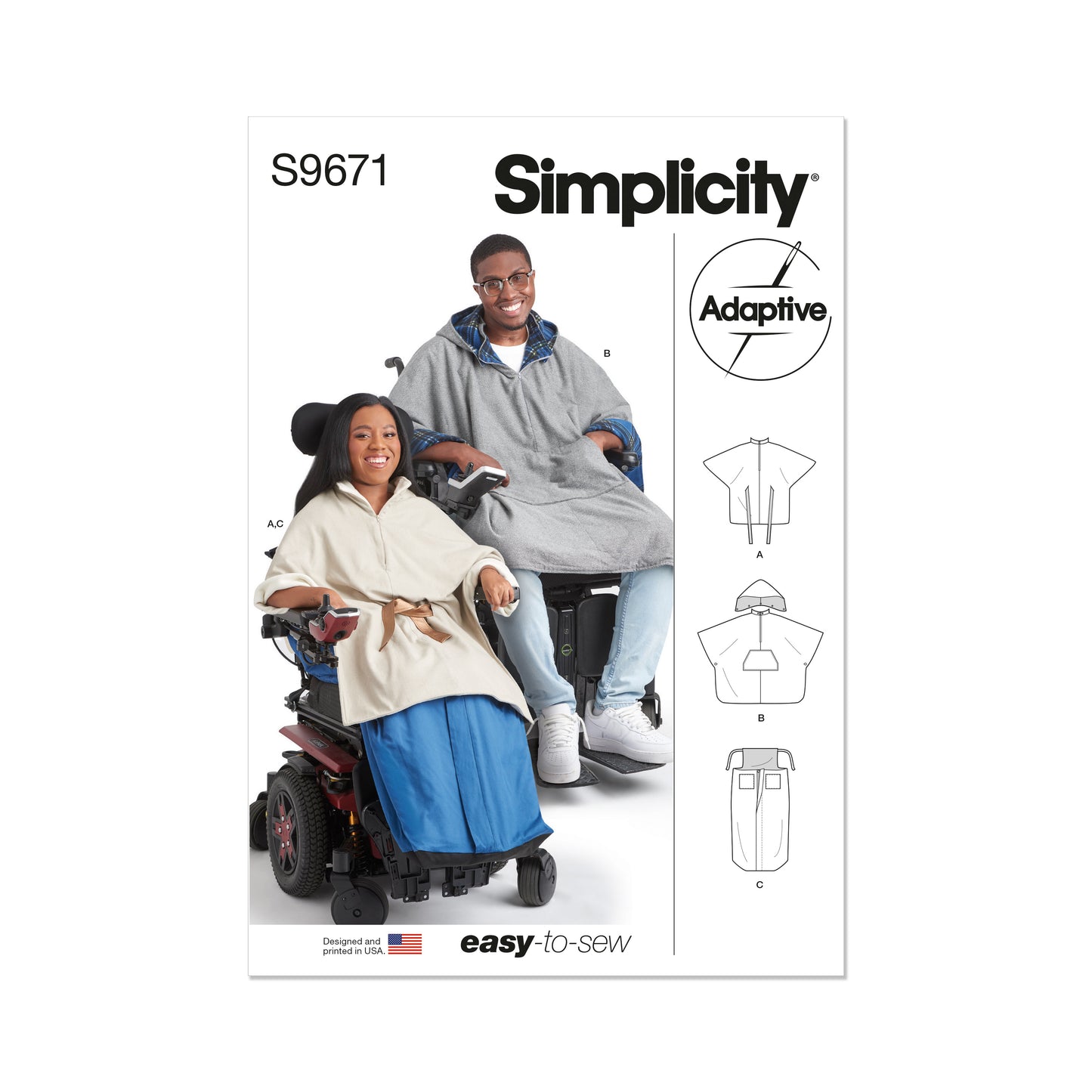 Simplicity Pattern 9671 Ponchos