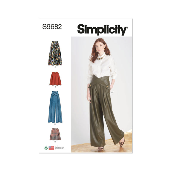 S1165 | Simplicity Sewing Pattern Misses' Pull-on Pants, Long or Short  Shorts | Simplicity