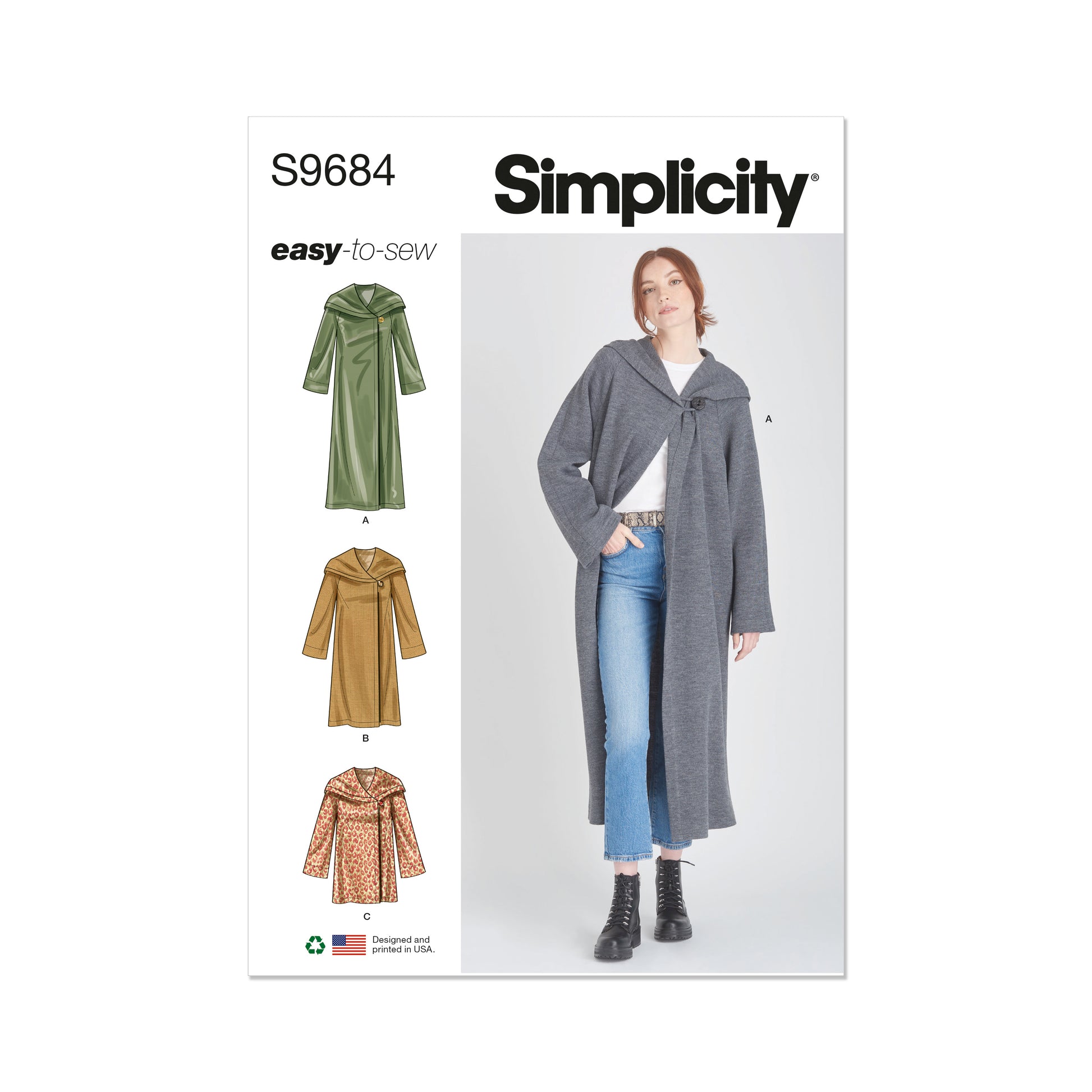 Simplicity Pattern 9684 Misses Jacket/Coat