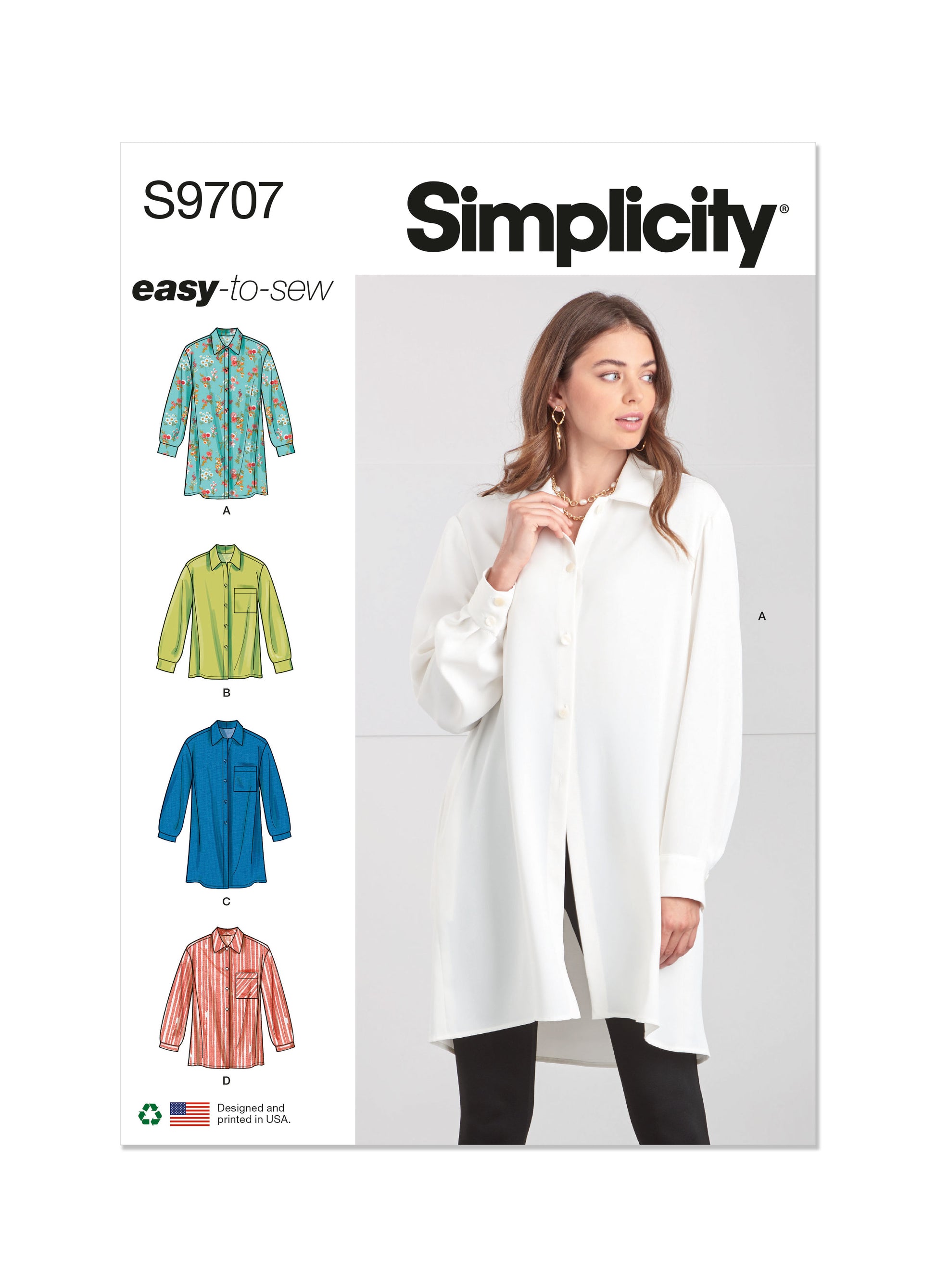 Simplicity Pattern S9707 Misses Top/Vest