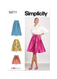Simplicity Pattern S9711 Misses Skirt/Pants