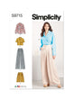 Simplicity Pattern S9715 Misses Shirt, Pants and Shorts
