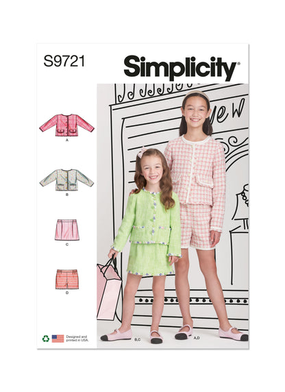 Simplicity Pattern S9721 Child/Girl Sportswear