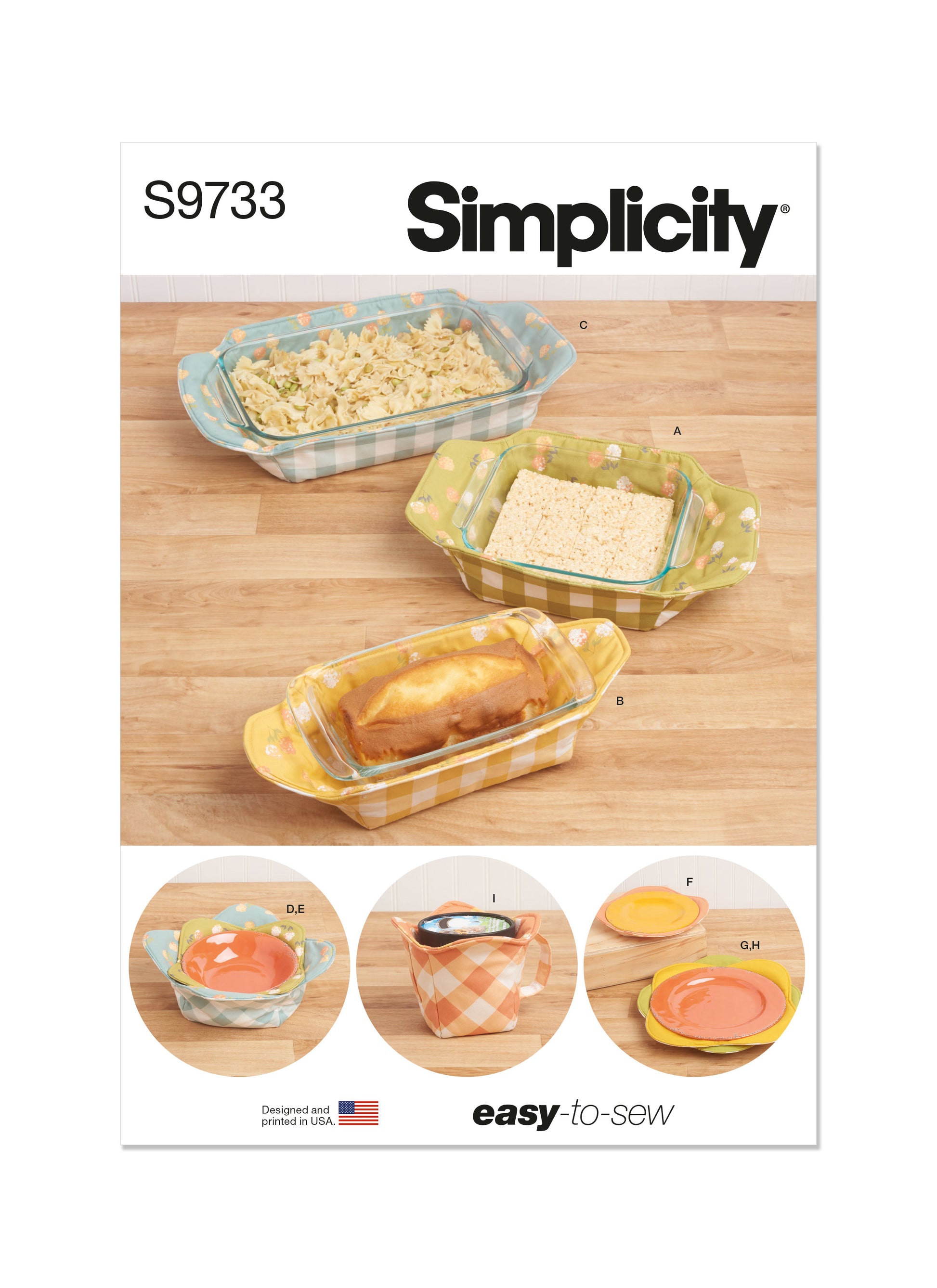 Simplicity Pattern S9733 Kitchen Home Decor