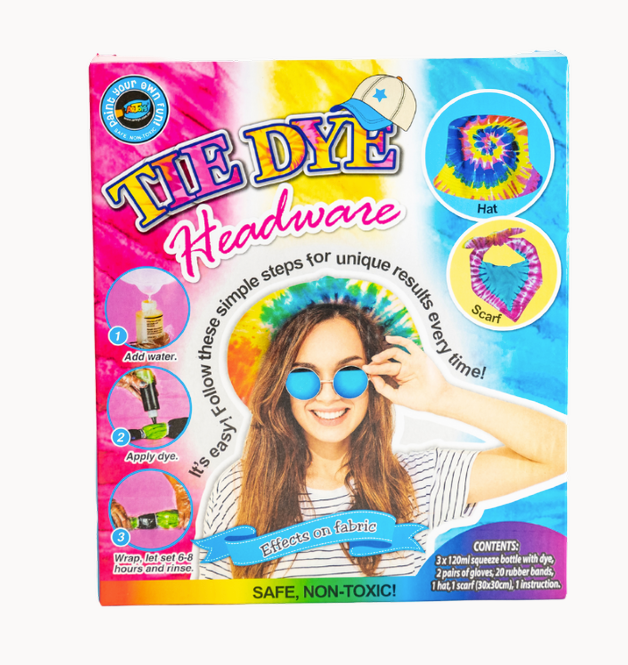 Makr Tie Dye Kit, Headwear Hat/Scarf/Scrunchie