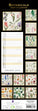 2024 Slimline Wall Calendars, Botanicals- 420x145mm