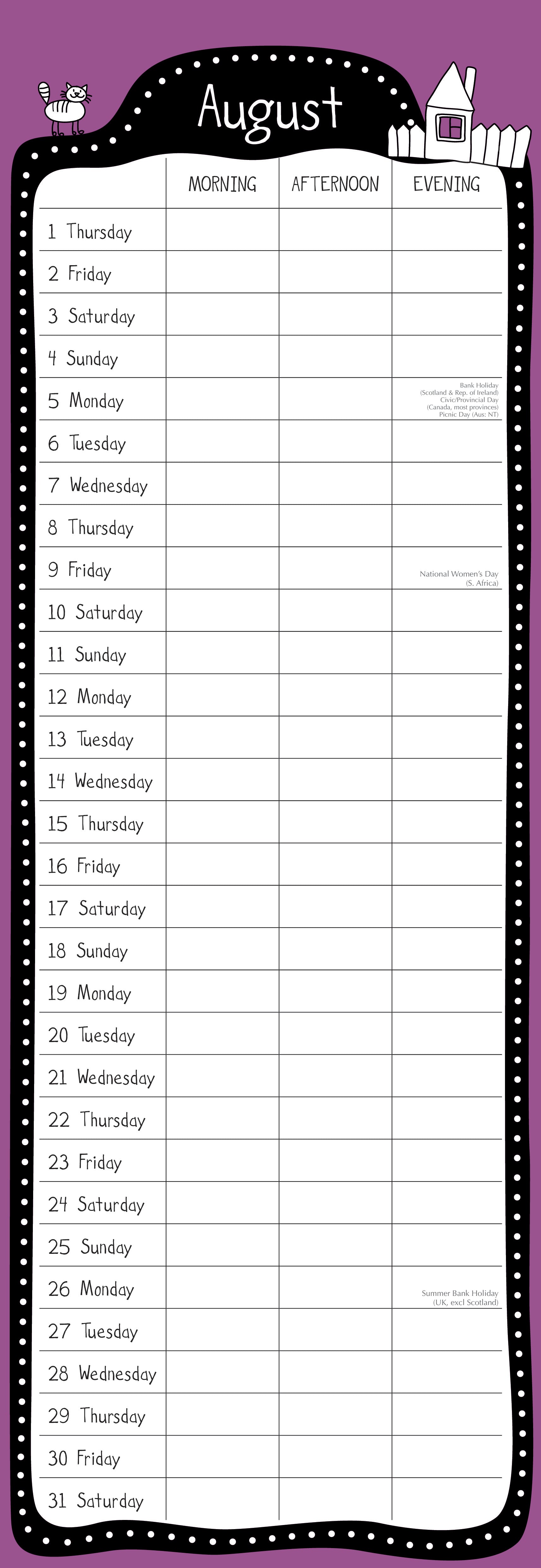 2024 Slimline Wall Calendars, Family Home Organiser- 420x145mm – Lincraft