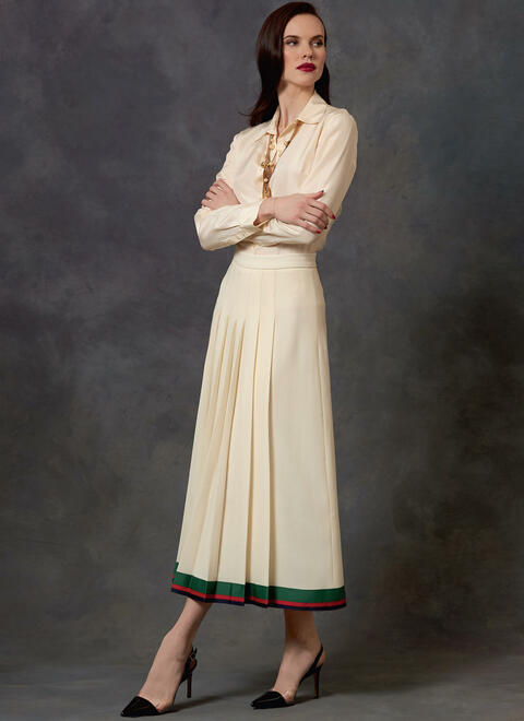 Vogue Pattern V1643 
Misses'/Misses' Petite Jacket, Dress and Skirt A5(6-8-10-12-14)