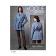 Voguepattern V1663 Misses' Jacket, Top & Pants