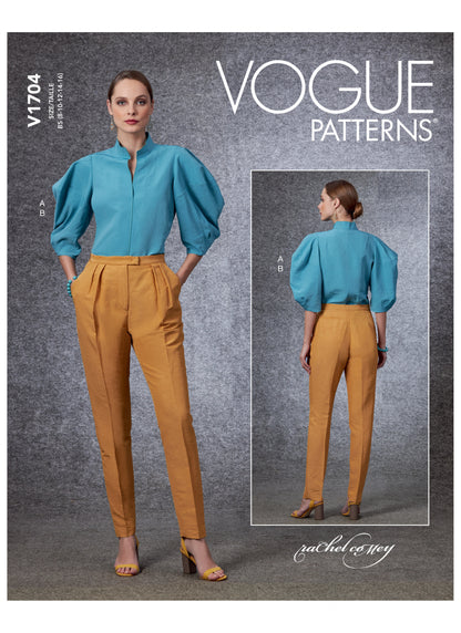 Voguepattern V1704 Misses' Top & Pants