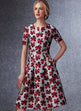 Vogue Pattern V1737 Misses' Fit-And-Flare Dresses with Waistband and Pockets