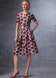 Vogue Pattern V1737 Misses' Fit-And-Flare Dresses with Waistband and Pockets