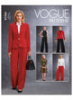 Vogue Pattern V1741 Misses' Jacket, Top, Dress, Pants and Jumpsuit