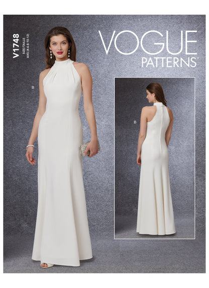 Vogue Pattern V1748 Misses' Special Occasion Dress