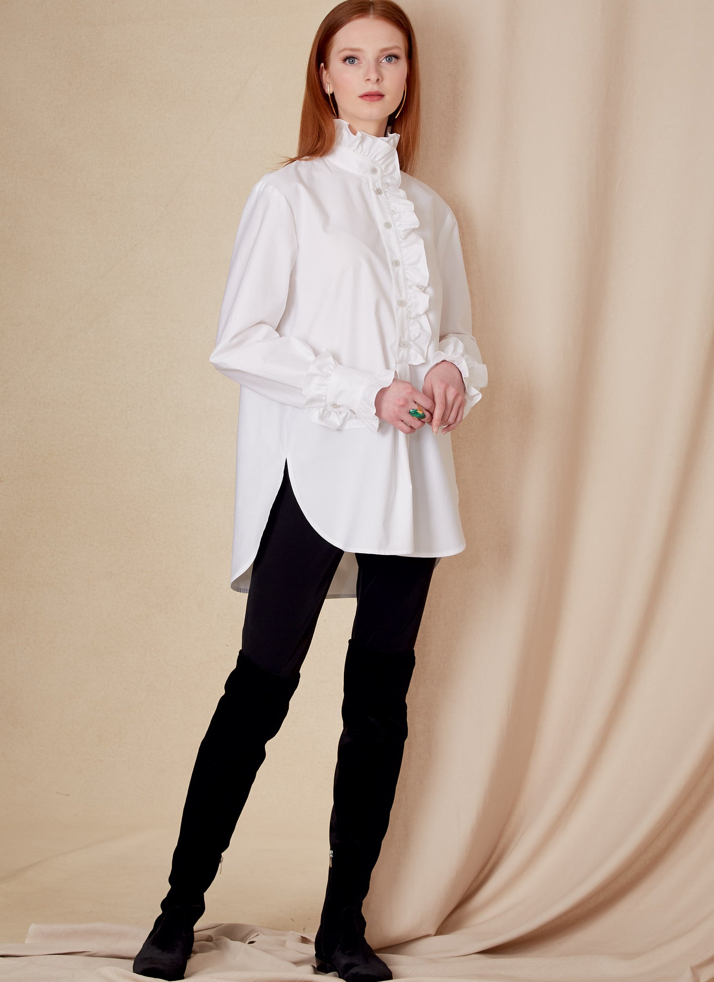 Voguepattern V1823  Misses' and Misses' Petite Shirt