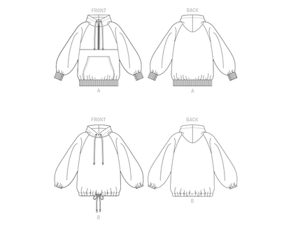 Voguepattern V1826  Misses' Sweatshirts