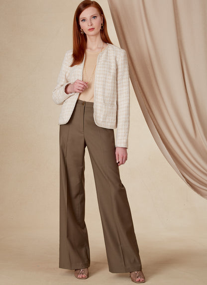 Voguepattern V1830  Misses' Jacket and Pants