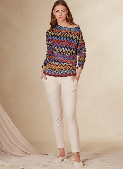 Voguepattern V1835 Miss Top, Pant, Slipper