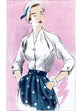 Vogue V1863 Miss Blouse Skirt Belt