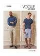 Vogue Pattern V1896 Men's Shorts and Pants