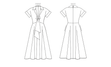 Vogue Pattern V1898 Misses' Dress