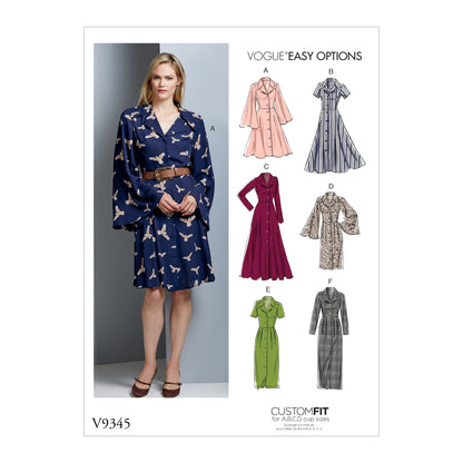 Vogue Pattern V9345 Misses' Dress