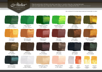 Atelier Interactive Acrylic Paint, Box of 7- 80ml