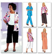 Butterick Pattern 3039 Women's Petite Shirt, Top, Tunic, Dress, Skirt and Pants 16W-18W-20W
