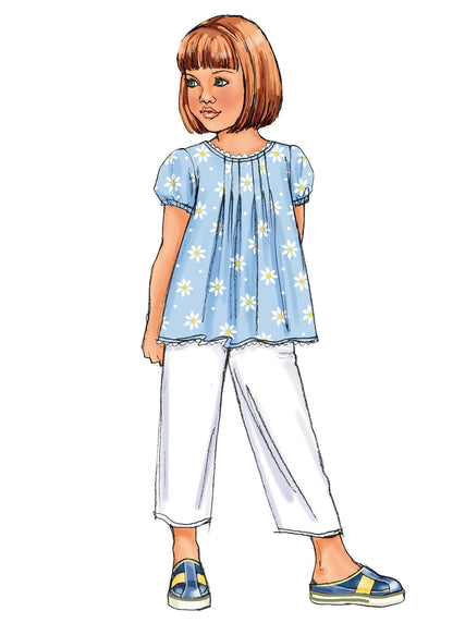 Butterick Pattern B4176 Children's/Girls' Top, Dress, Shorts and Pants