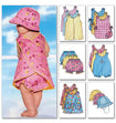 Butterick Pattern B5625 Infants' Romper, Jumper, Panties and Hat