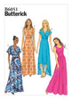 Butterick Pattern B6051 Misses Surplice Dresses