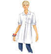 Butterick Pattern B6099 Misses Pleated Button-Up Tunics