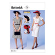 Butterick Pattern B6363 Misses' Button-Front, Flutter Sleeve Dresses and Sun Hat